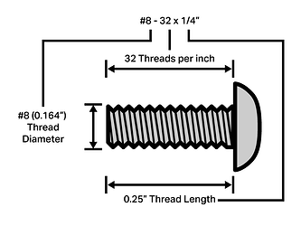 Standard VEX Screws