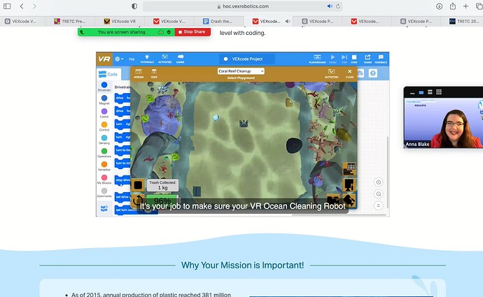 VEXcode VR Presentation TRETC 2021 Picture 4