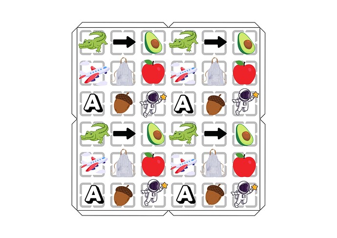 123 letter A Indiv