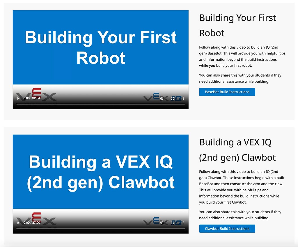 Getting Started with the Clawbot for Full Volume - VEX IQ Robotics ...